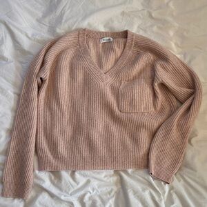NAADAM 100% cashmere sweater v neck ribbed